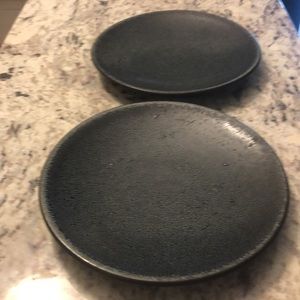 jars tourron 2 salad or dessert plates black